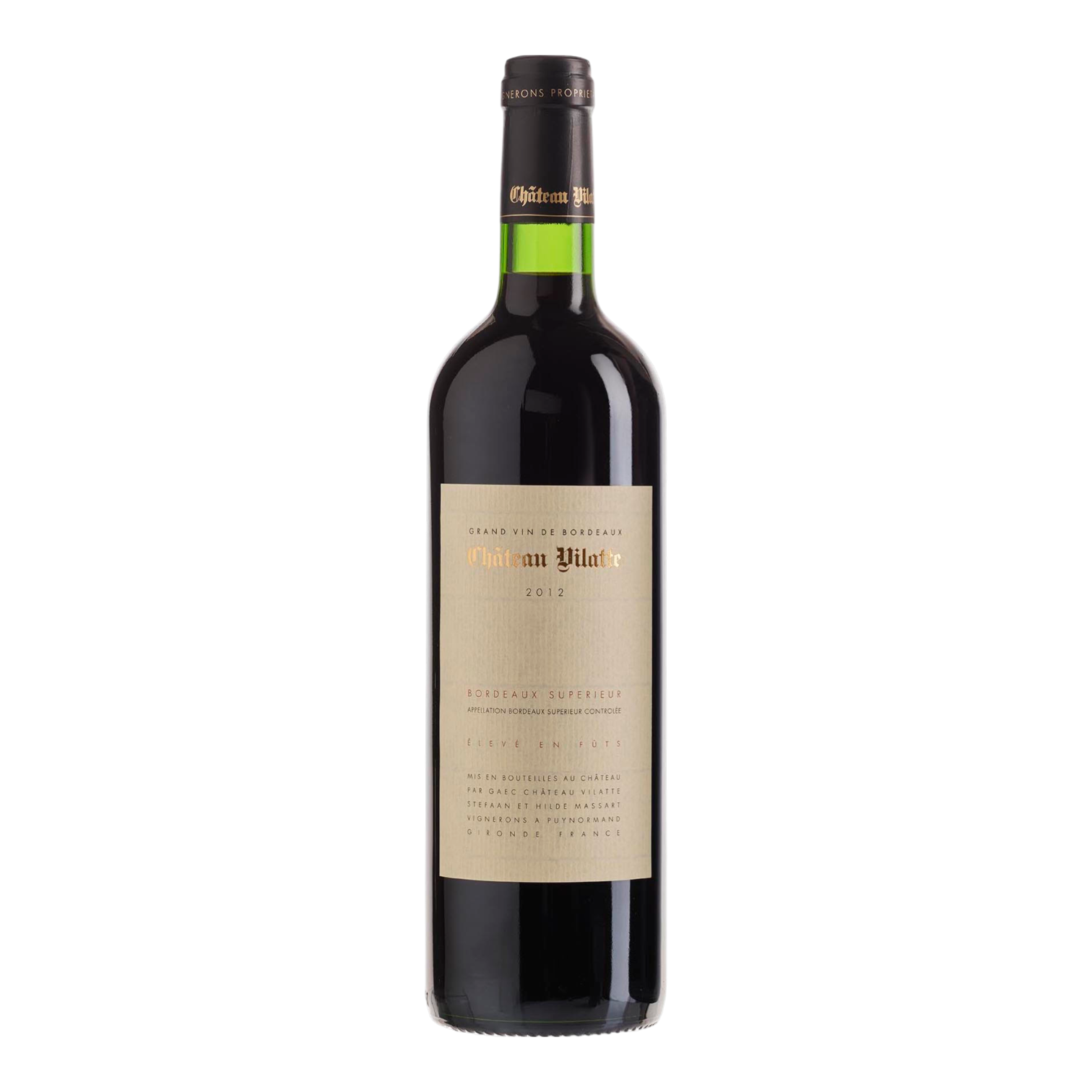Bordeaux Supérieur Rouge,  vatgerijpt - 2019 - Château Vilatte